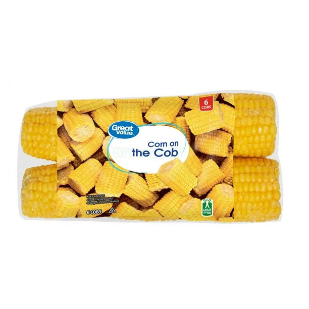 Great Value Corn on the Cob, Frozen, 6 count - Walmart.com | Walmart (US)