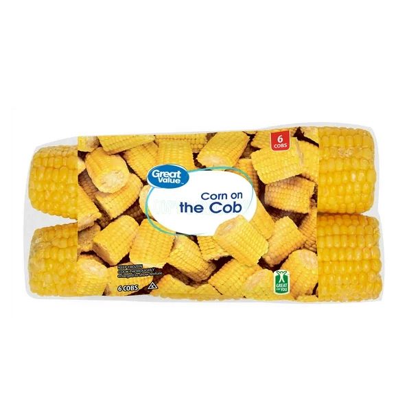Great Value Corn on the Cob, Frozen, 6 count - Walmart.com | Walmart (US)