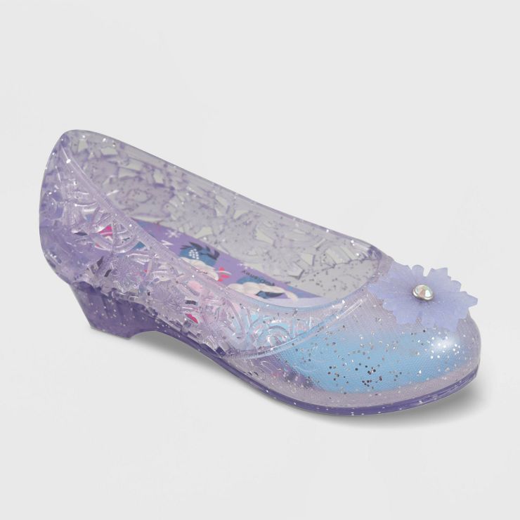 Toddler Girls' Disney Frozen Ballet Jelly Shoes - Purple | Target