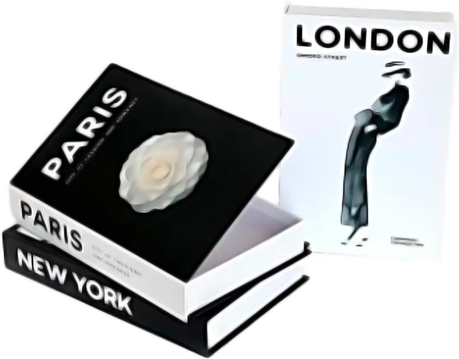 Chic and Timeless Paris, London, New York Fashion-Inspired Decorative Book Set for Elegant Home D... | Amazon (US)