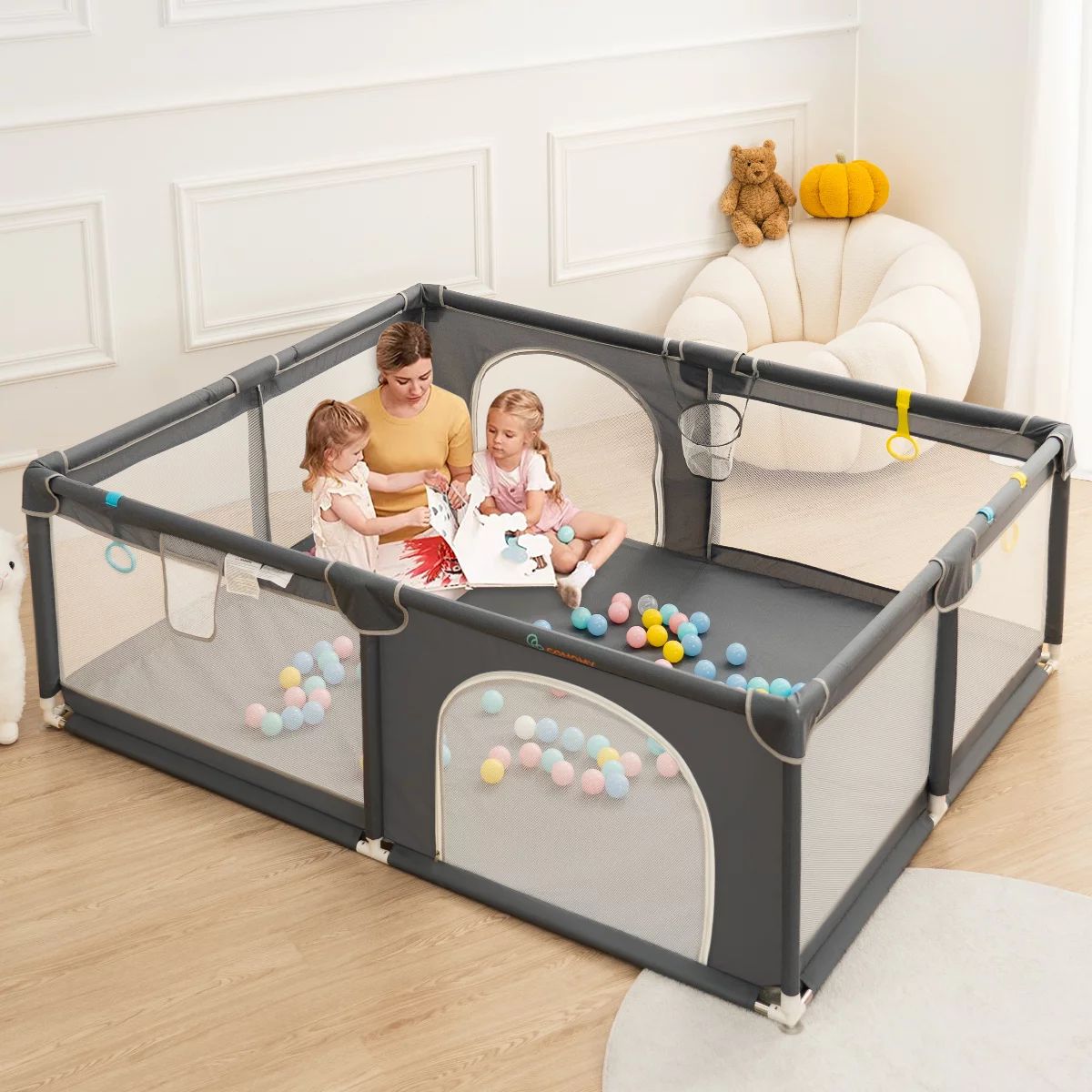 Baby Playpen,Extra Large Playard,Kids Activity Center with Anti-Slip Base,Sturdy Safety Play Yard... | Walmart (US)