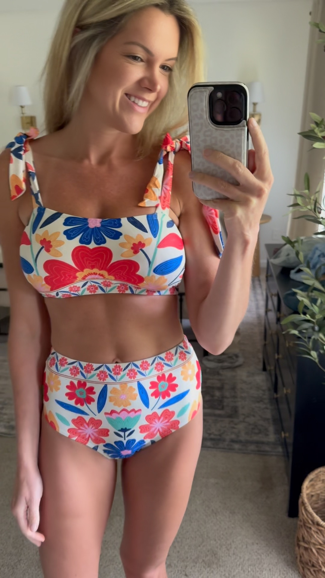High waisted full coverage swimsuit, summer outfits, summer beach vacation, resort wear