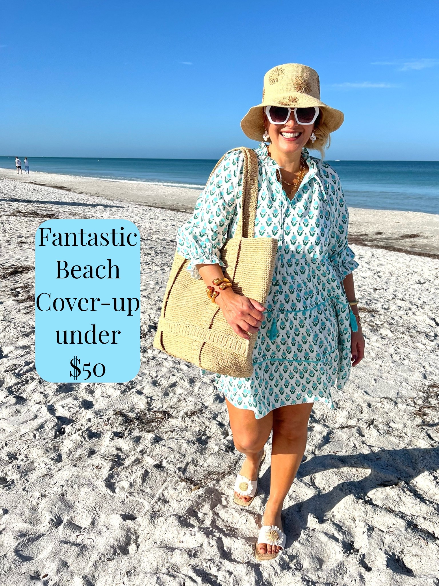 Here’s my summer style beach outfit. Spent the day at St. Pete Beach, Florida. The weather is amazing.

Wearing a medium. Runs big. If in between sizes, size down.

Don’t forget to pick up my bucket hat and raffia tote bag to complete the look.


#LTKSeasonal #LTKOver40 #LTKSaleAlert #LTKTravel #LTKgrwm #LTKootd #LTKMidsize #LTKSwim