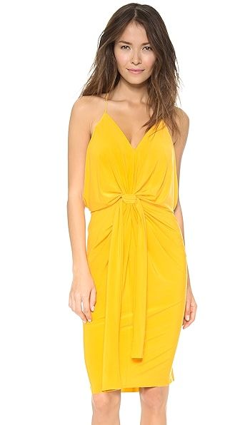 Knee Length Dress with Knot Detail | Shopbop