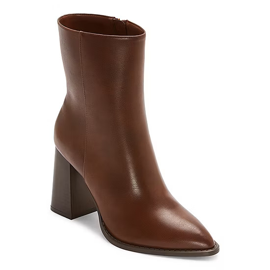 Worthington Womens Plaza Block Heel Booties | JCPenney