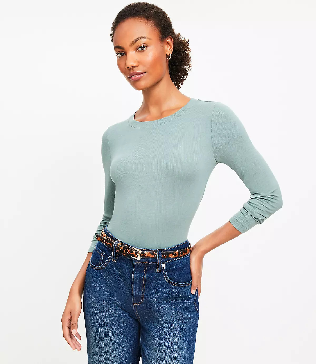 Long Sleeve Crew Neck Tee | LOFT