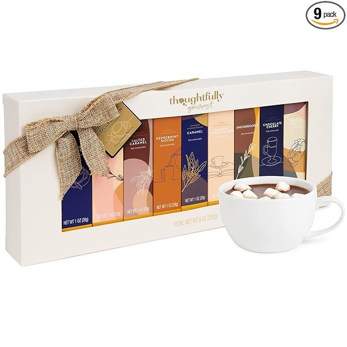 Thoughtfully Gourmet, Hot Chocolate Collection Gift Set, Flavors Include Salted Caramel, Double C... | Amazon (US)