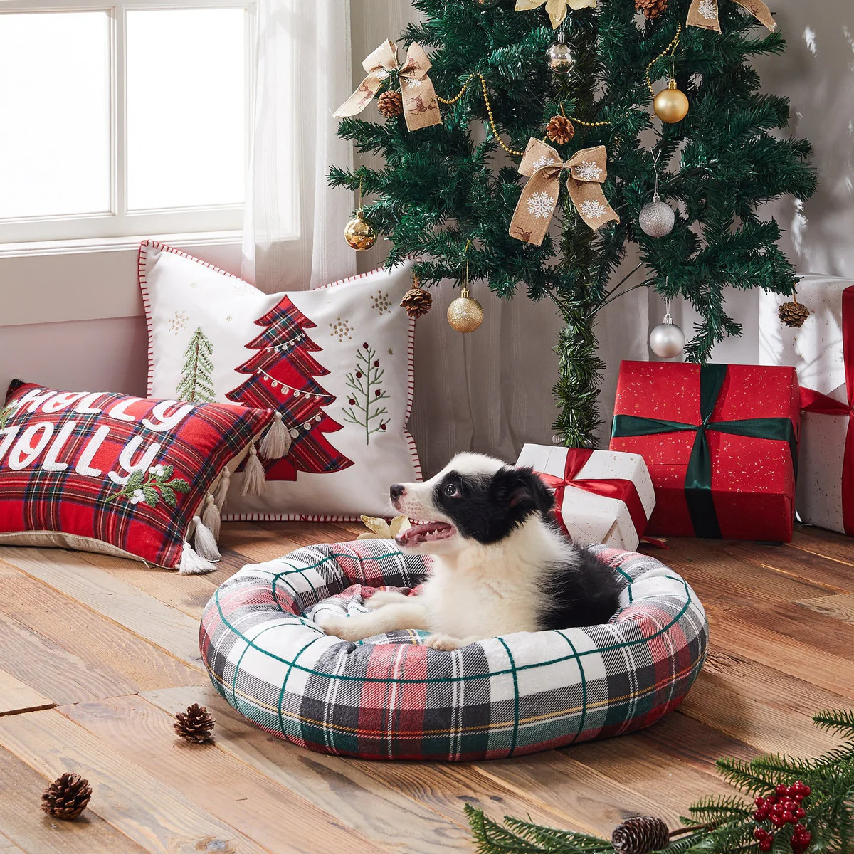 Spencer Plaid Pet Bed | Levtex Home