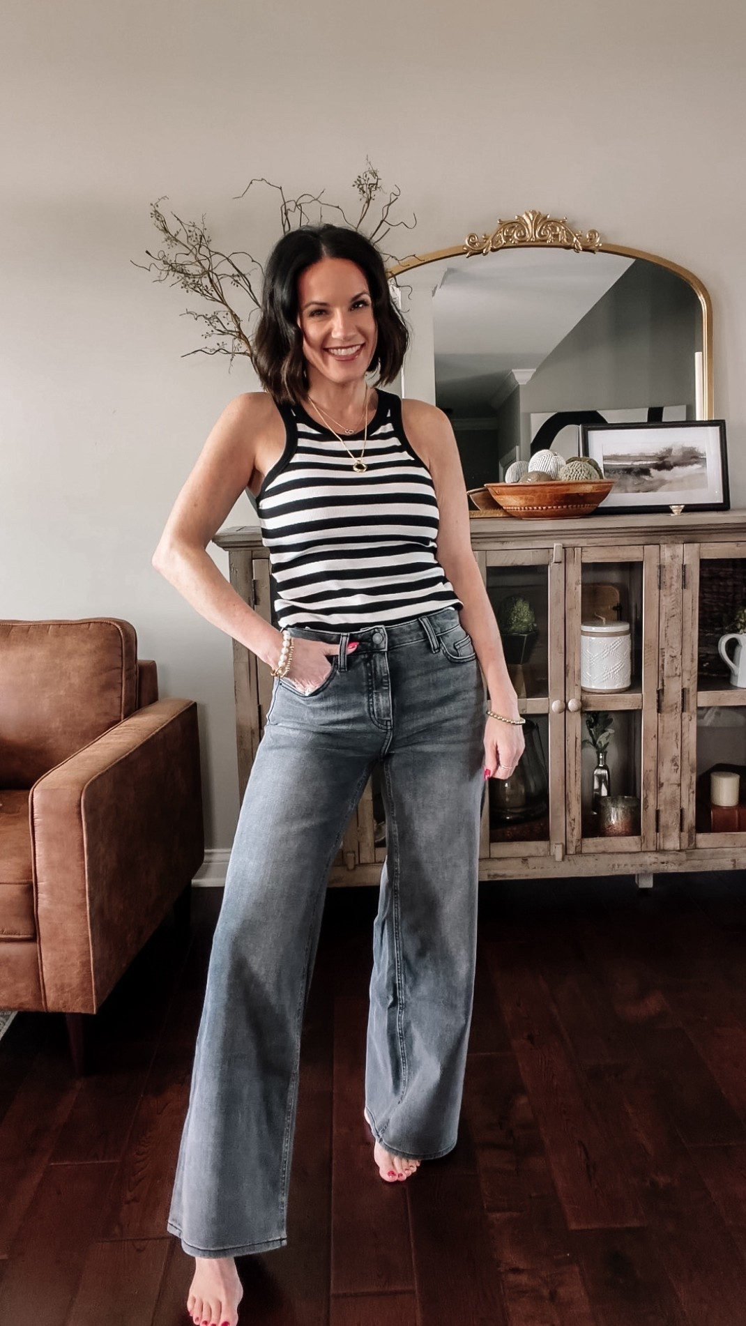Welcome to your new favorite jeans, ladies 👖The fit and feel are a 20/10⭐️⭐️⭐️⭐️⭐️ and they come in LENGTH OPTIONS 👏🏼👏🏼@Quince 

Run TTS-wearing 26 30in


#LTKootd #LTKPetite #LTKSaleAlert