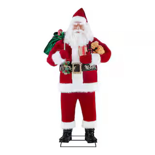 Home Accents Holiday 6 ft. Animated Singing Santa Christmas Animatronic 21SV22566 - The Home Depo... | The Home Depot