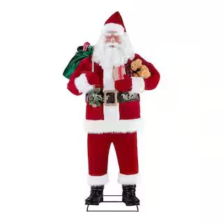 Home Accents Holiday 6 ft. Animated Singing Santa Christmas Animatronic 21SV22566 - The Home Depo... | The Home Depot
