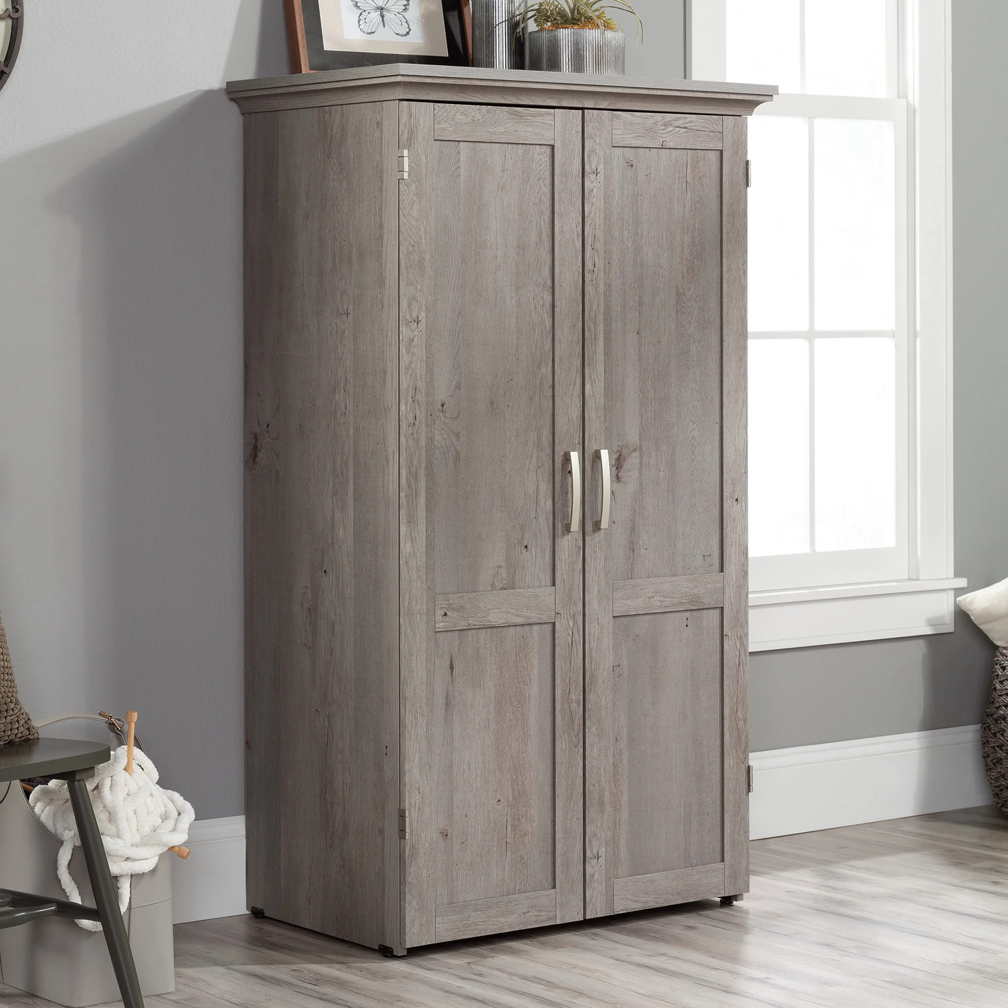 Sauder Craft & Sewing Armoire, Mystic Oak Finish | Walmart (US)