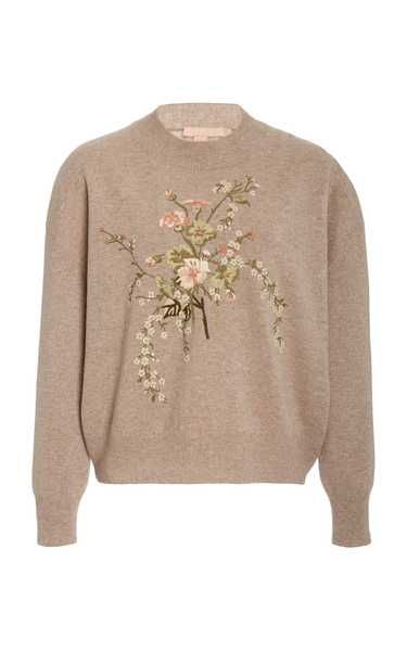 Floral-Embroidered Wool-Cashmere Sweater | Moda Operandi (Global)