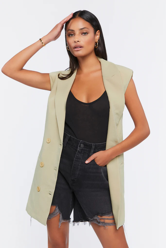 Double-Breasted Blazer Vest
– Forever 21 | Forever 21 CA