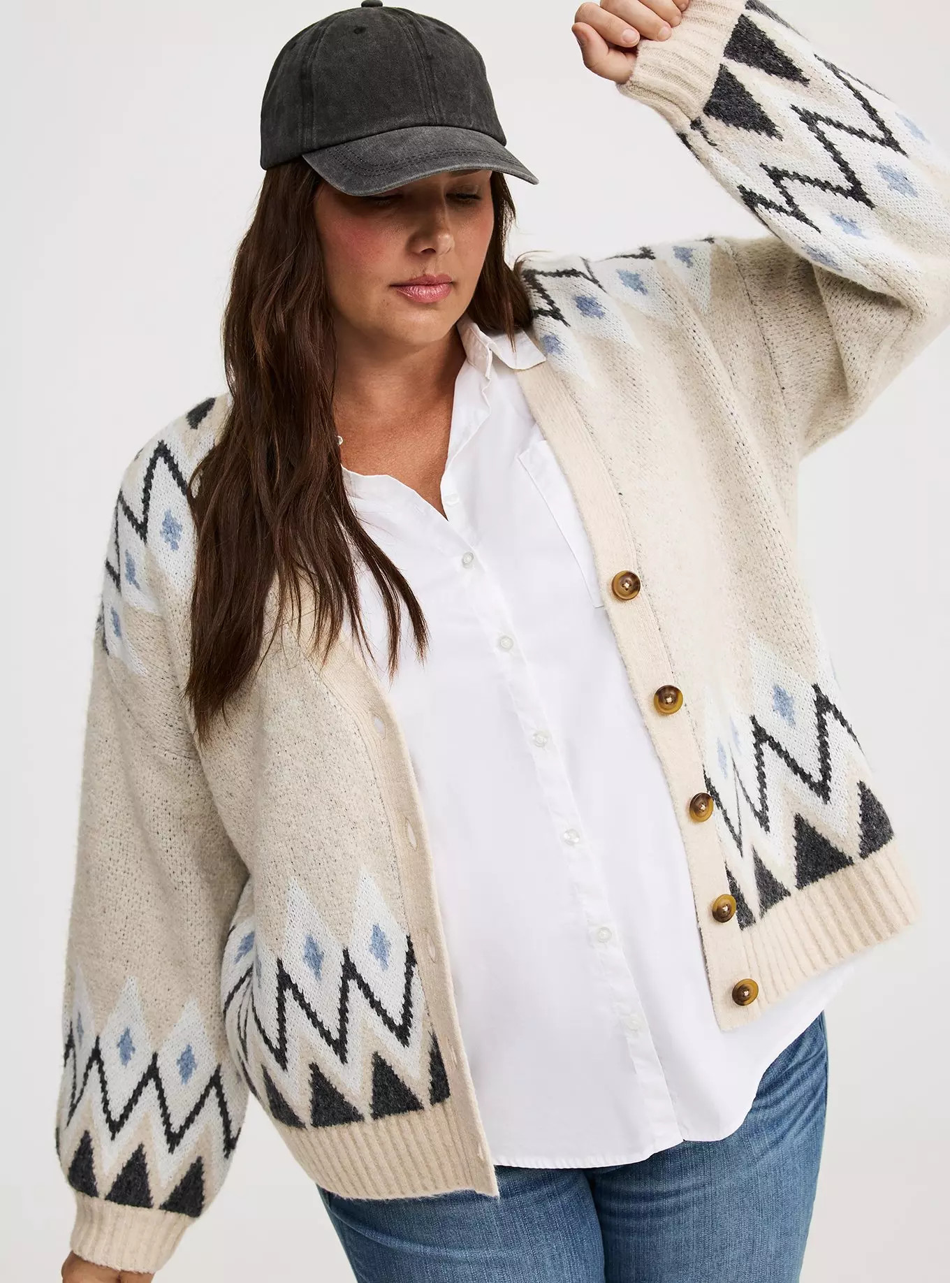 Vegan Cashmere Drop Shoulder Cardigan | Torrid (US & Canada)