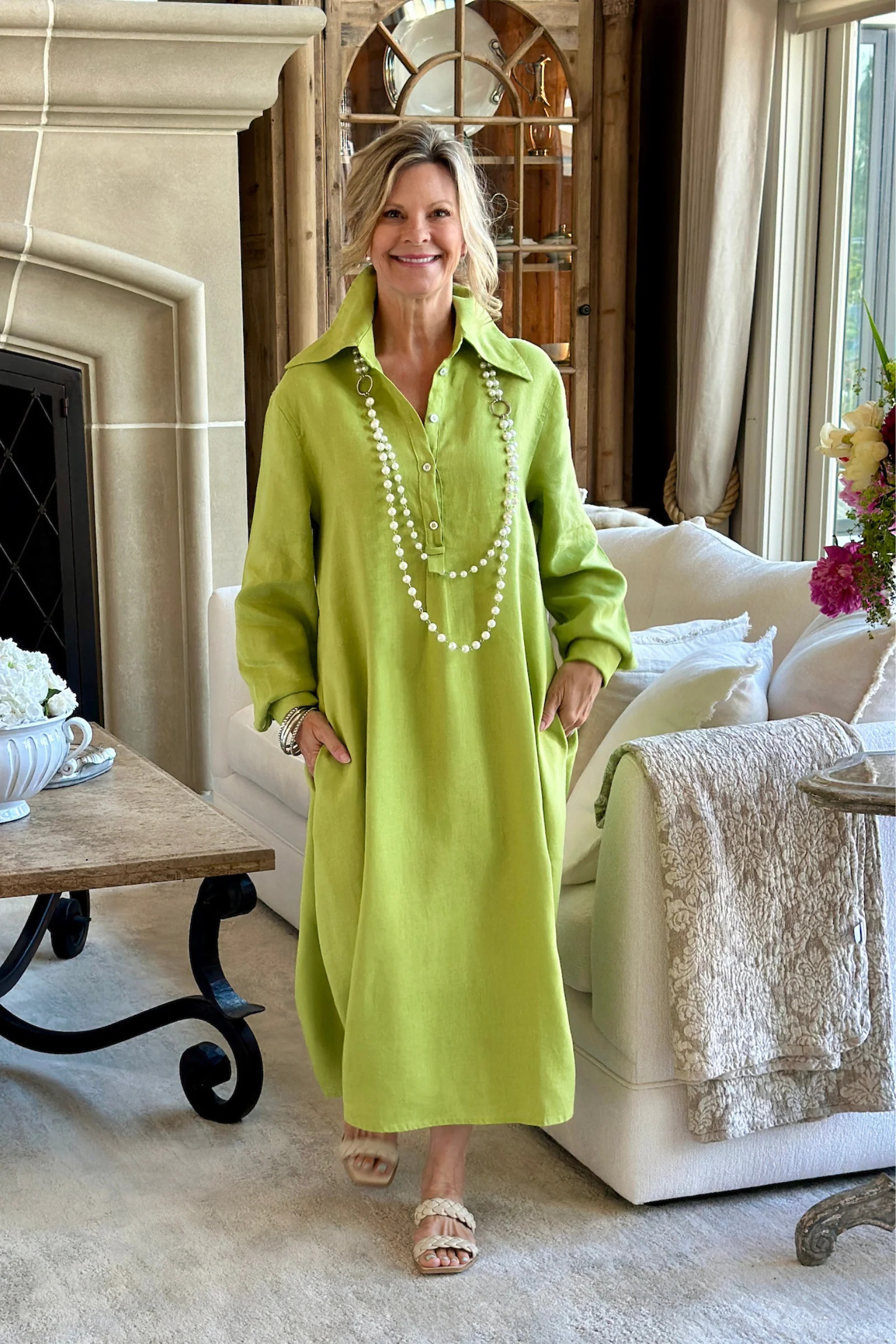 Coco Linen Dress | Arte Italica & Crown Linen Designs