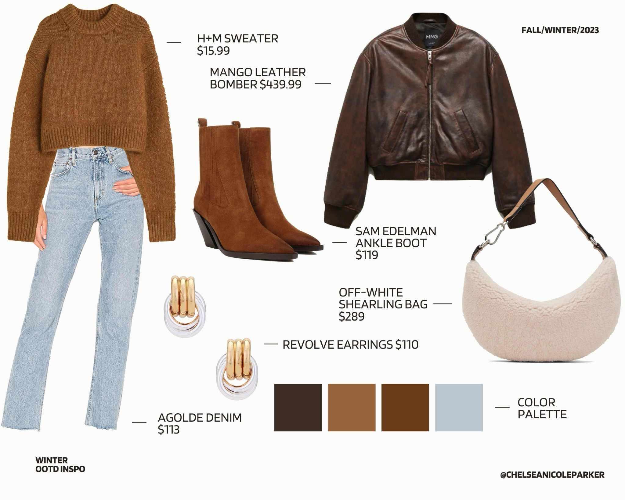 h&m leather bomber jacket