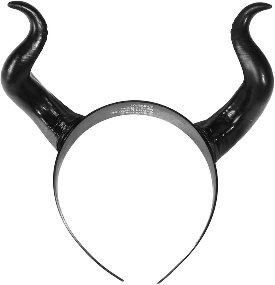 Lurrose Halloween Devil Headband with Sheep Horns - Gothic Black for Costume Accessories | Amazon (US)