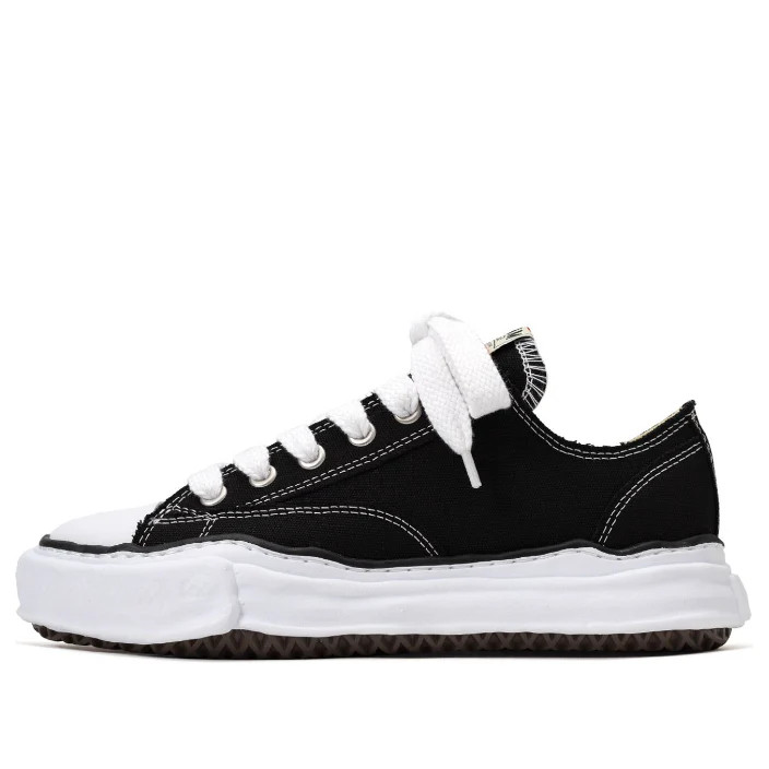 Maison MIHARA YASUHIRO PETERSON OG Sole Canvas Low 'Black' A01FW702-BLK | KICKS CREW