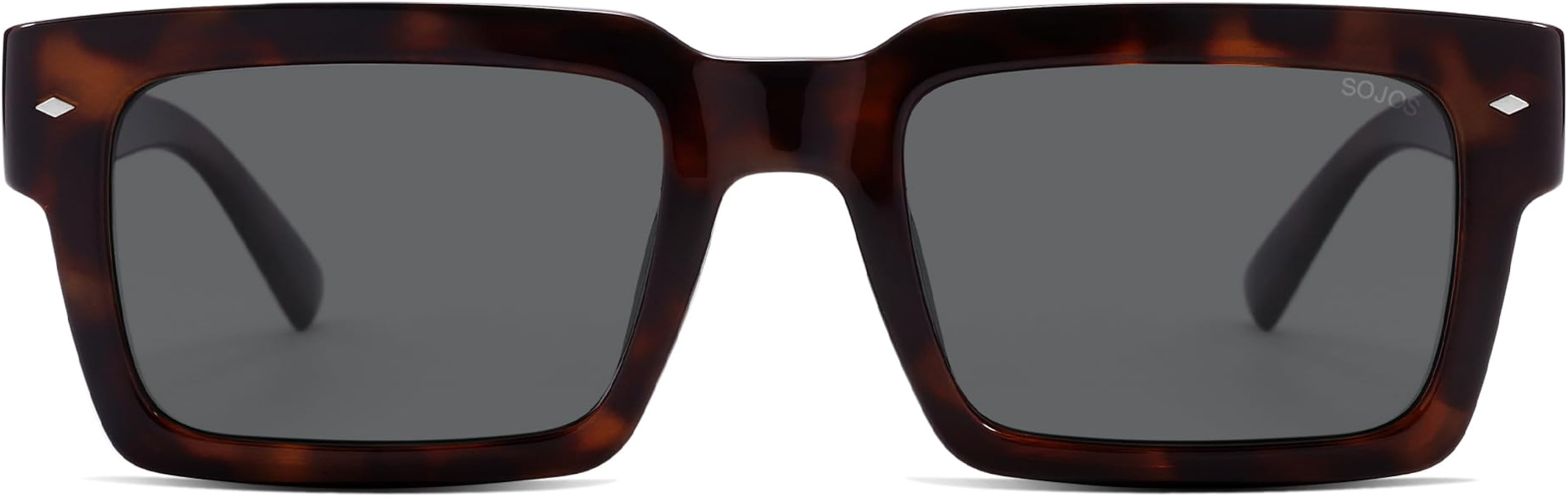 SOJOS Classic Retro Square Polarized Sunglasses Womens Mens, 80s 90s Trendy Rectangle Shades SJ23... | Amazon (US)