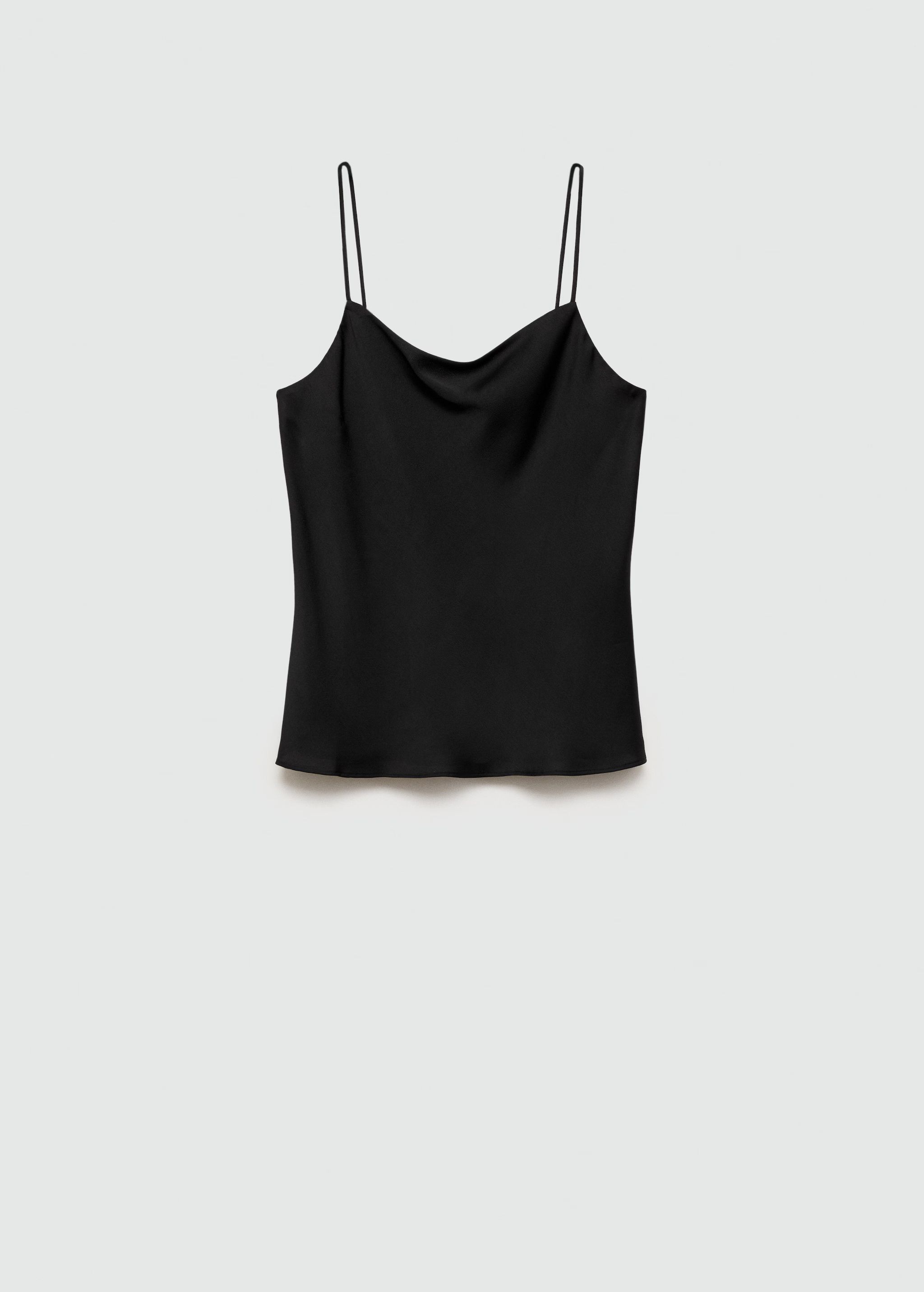 Satin top with thin straps | MANGO (US)