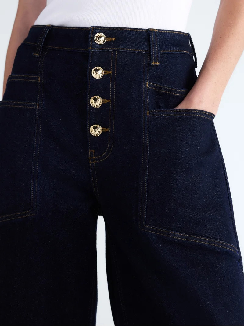 Scoop Women's and Women's Plus High Rise Tapered Leg Pants, 30'' Inseam, Sizes 0-28W | Walmart (US)