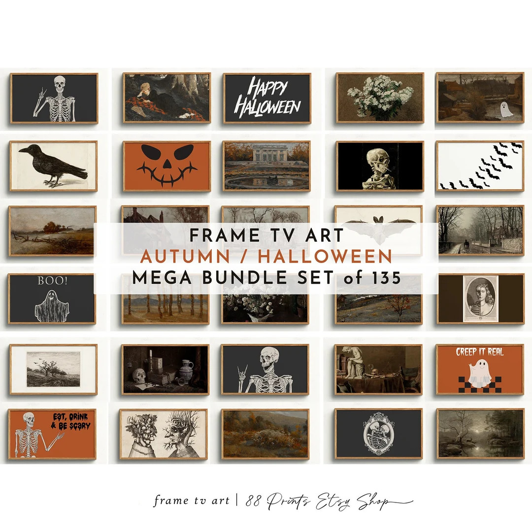 Samsung Frame TV Art Set Autumn / Halloween Mega Bundle  135 - Etsy | Etsy (US)
