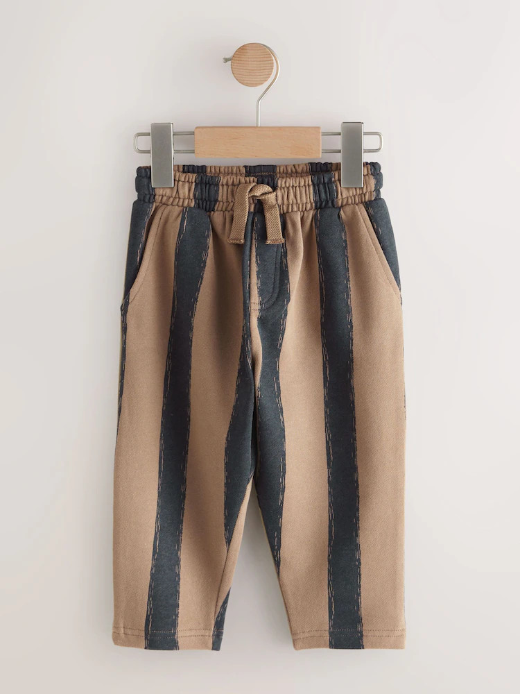 Black/Brown Single Wide Leg Jersey Joggers (3mths-7yrs) | Next US