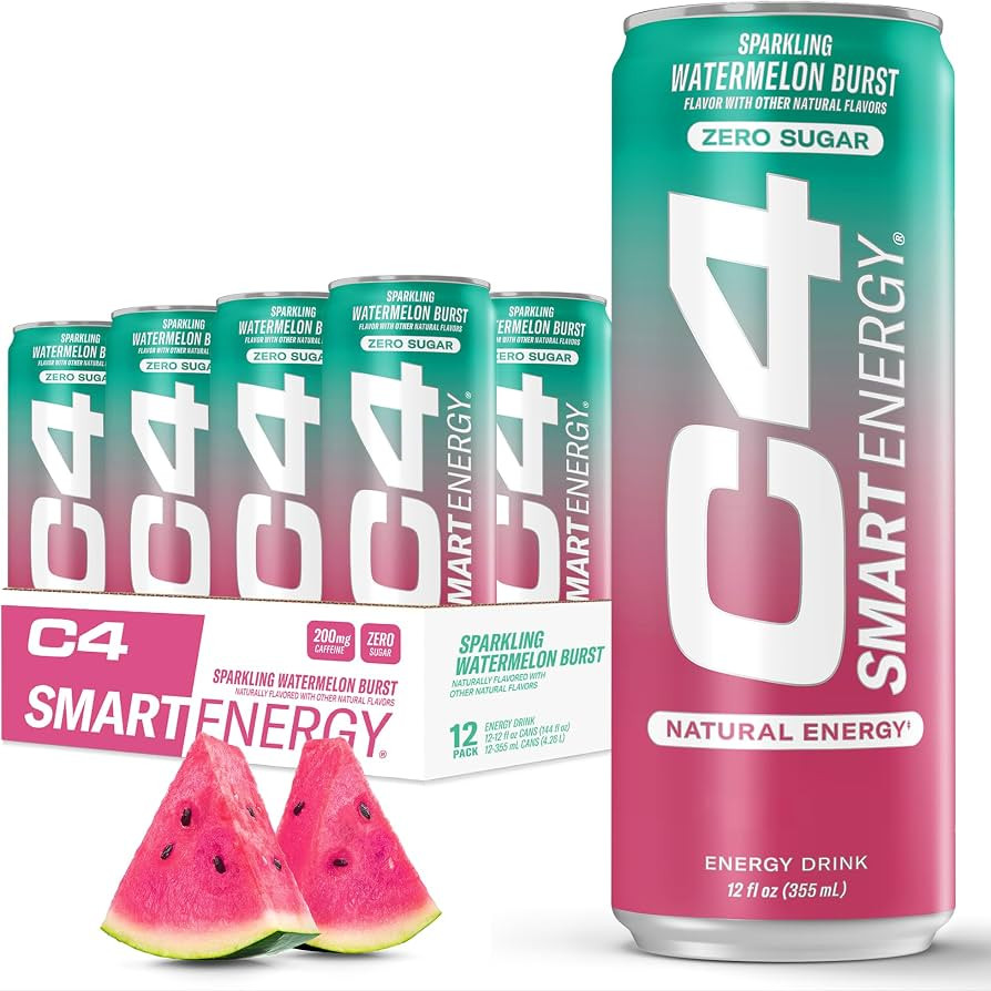 C4 Smart Energy Drink – Boost Focus and Energy with Zero Sugar, Natural Energy, and Nootropics ... | Amazon (US)