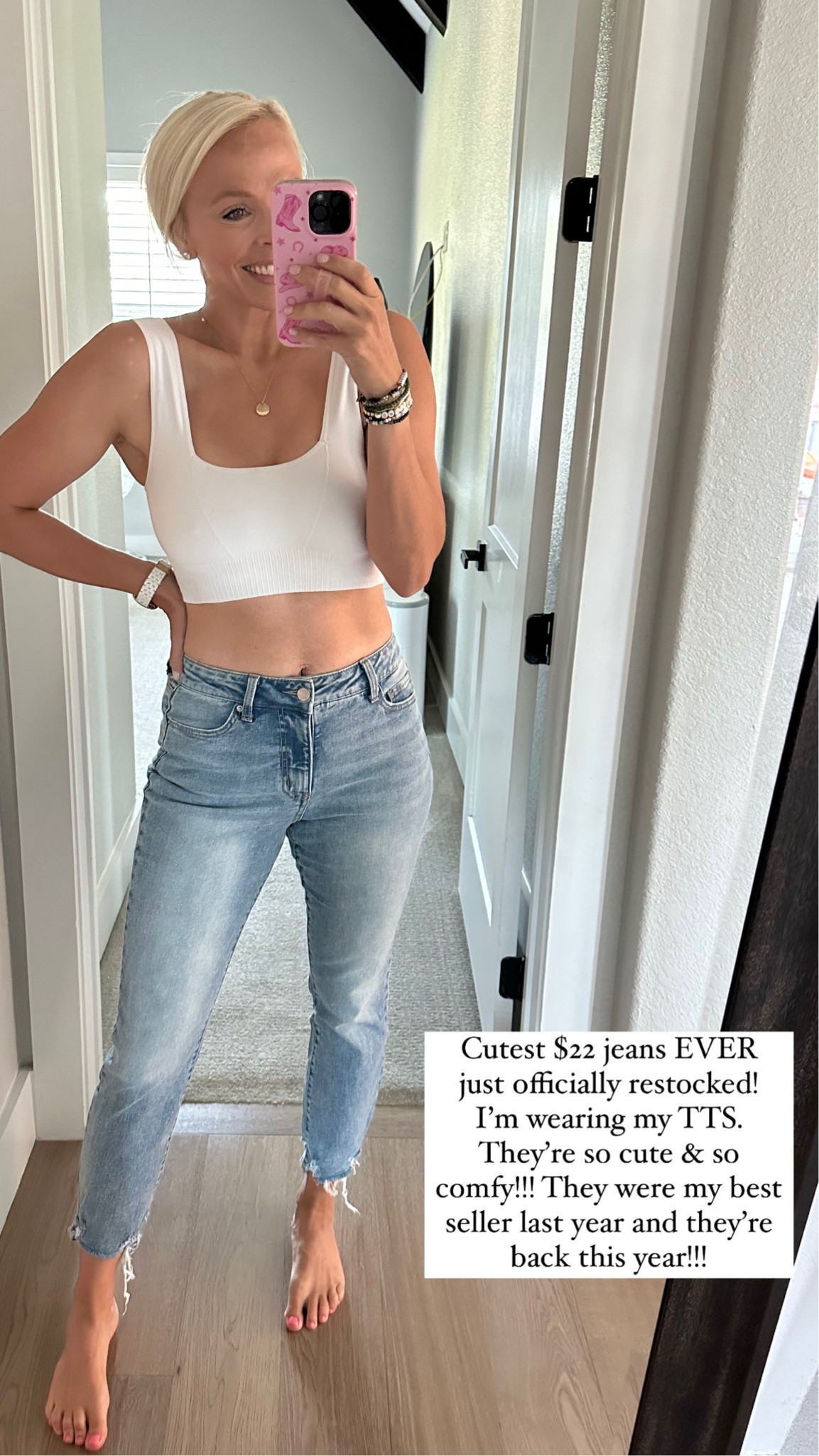 Cutest $22 walmart jeans have officially restocked and I’m so excited!!! These jeans are so good and so cute! They’re so flattering and the cute mom jeans without being the wide leg style 

#LTKFindsUnder50 #LTKSeasonal #LTKStyleTip
