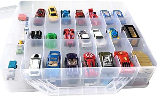 HOME4 Double Sided BPA Free Toy Storage Container - Compatible with Mini Toys, Small Dolls Hot Wh... | Amazon (US)