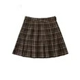 Casual Plaid Print Pleated Skirt Multicolor Womens Skirts (Women's) | Walmart (US)