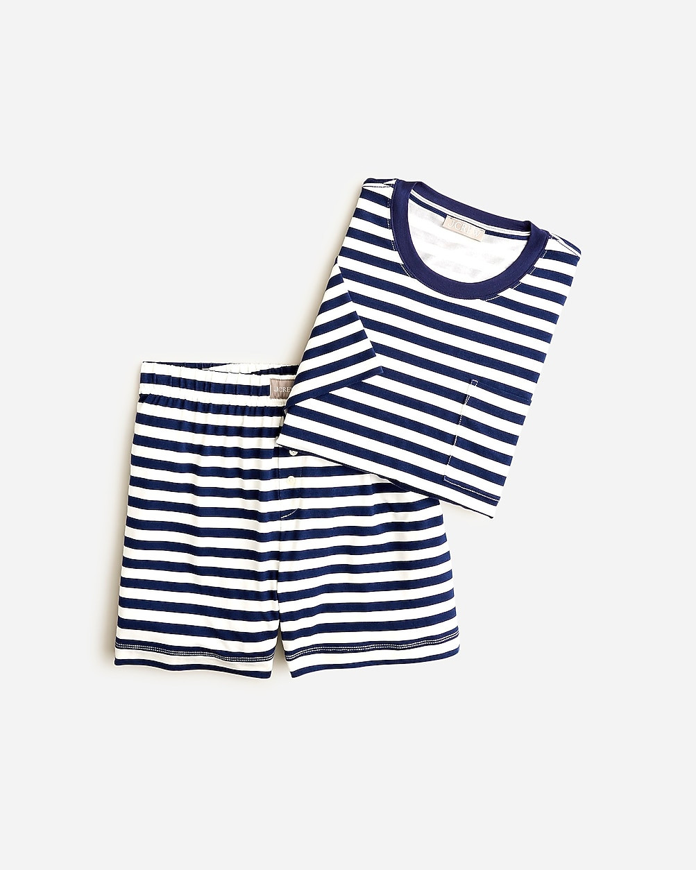 Dreamiest short-sleeve boxer short set in stripe | J. Crew US
