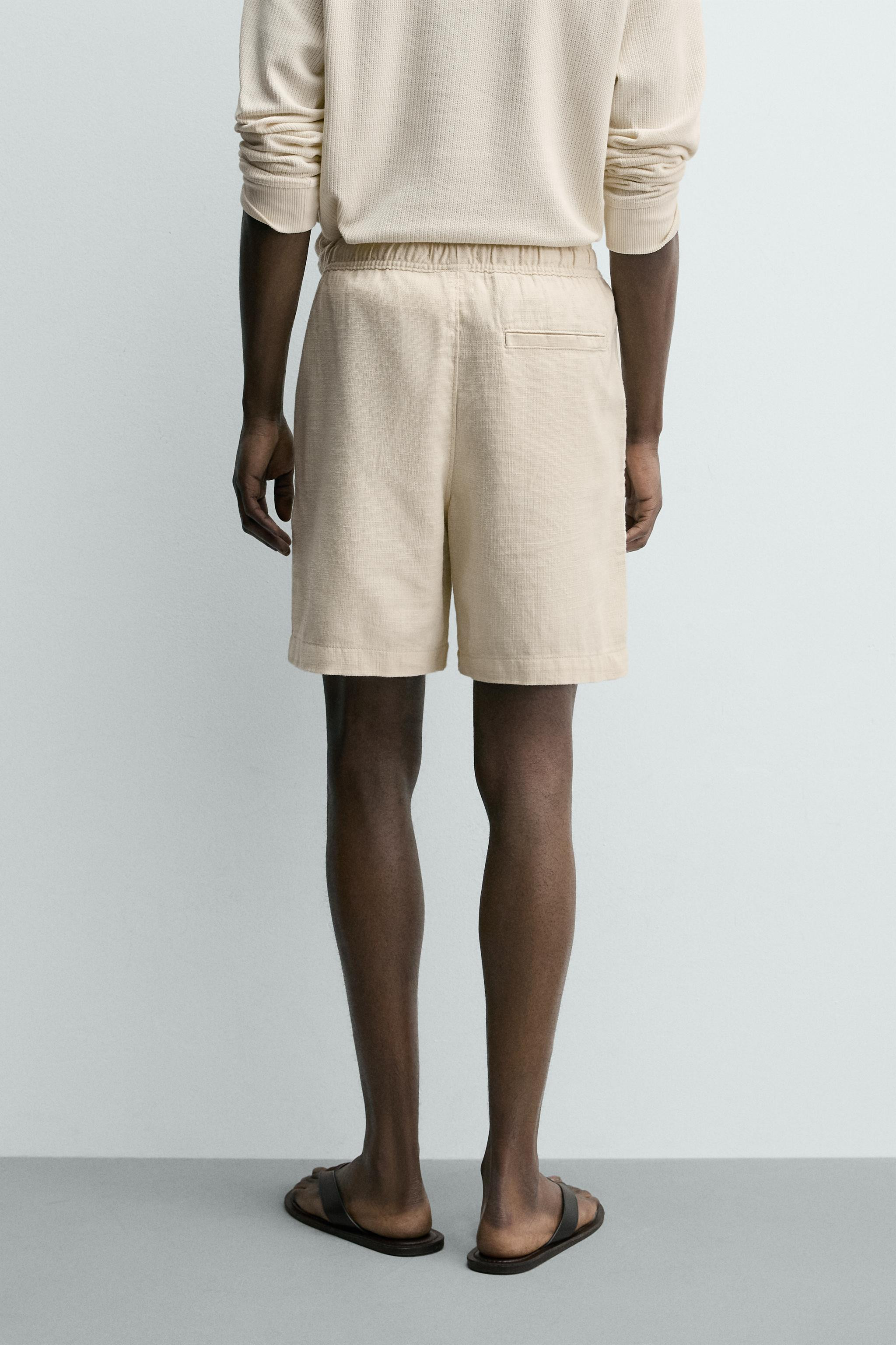 REGULAR FIT TEXTURED SHORTS | Zara US