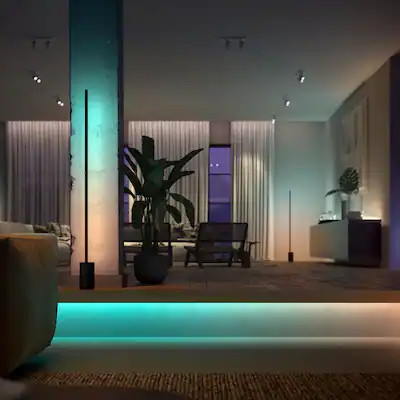 Philips - Hue Ambiance Gradient Bluetooth Lightstrip 80-inch Base Kit - Multi | Best Buy U.S.