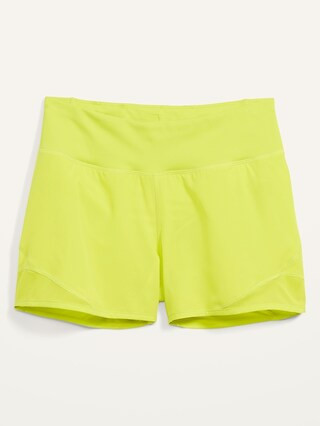 Mid-Rise Jersey-Waist Run Shorts for Women -- 4-inch inseam | Old Navy (US)