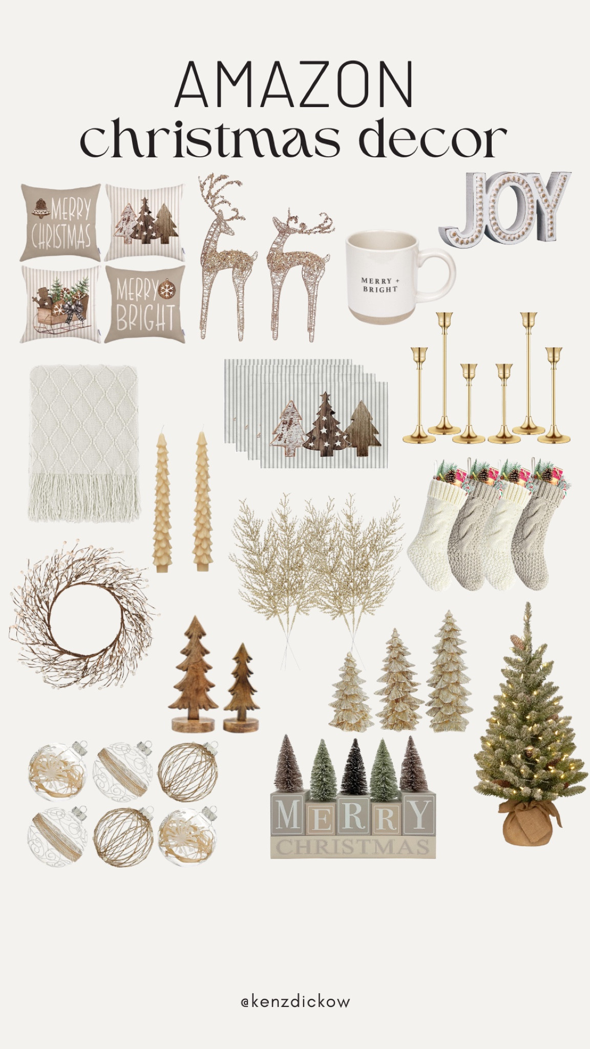 Christmas neutral decor 

#LTKSeasonal #LTKHoliday