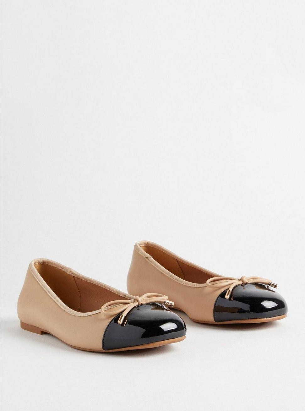 Bow Detail Square Toe Flat (WW) | Torrid (US & Canada)