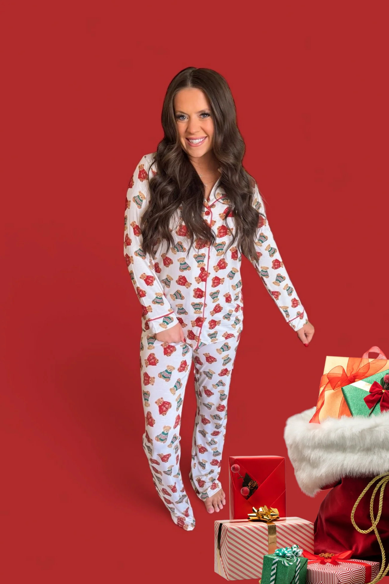 BEAR-Y COZY CHRISTMAS WOMEN'S DREAM FLARE SET | Dream Big Little