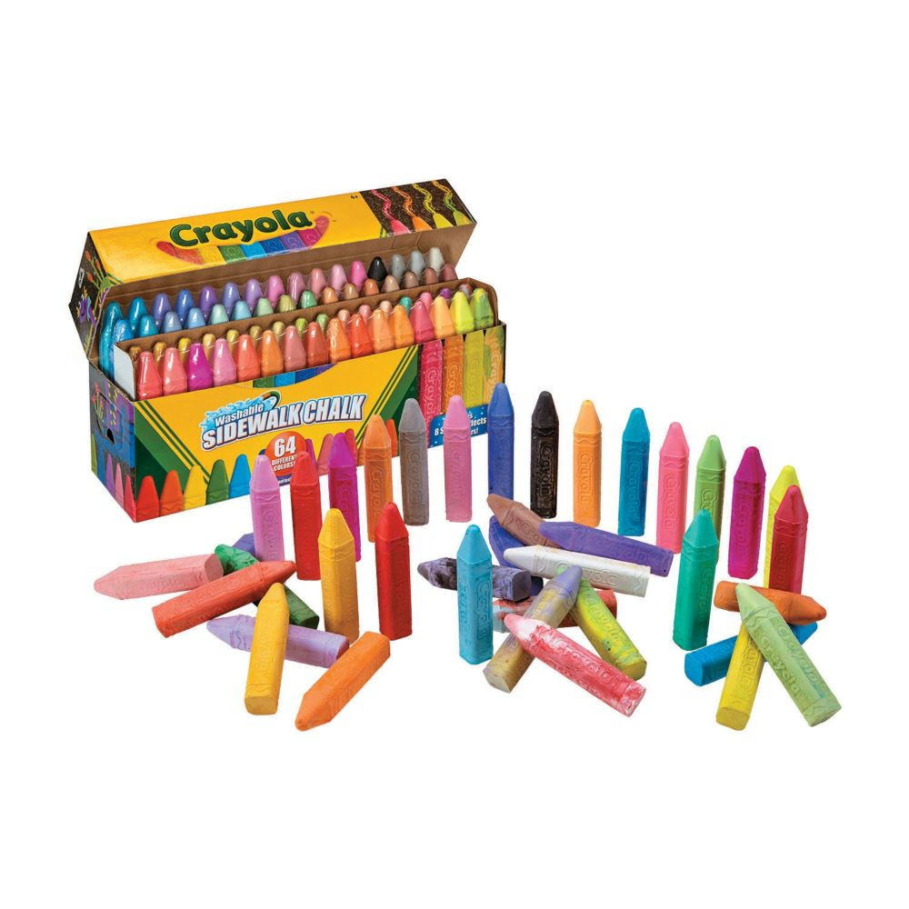 64 Pc 3"" Bulk Crayola® Ultimate Sidewalk Chalk | Oriental Trading Company