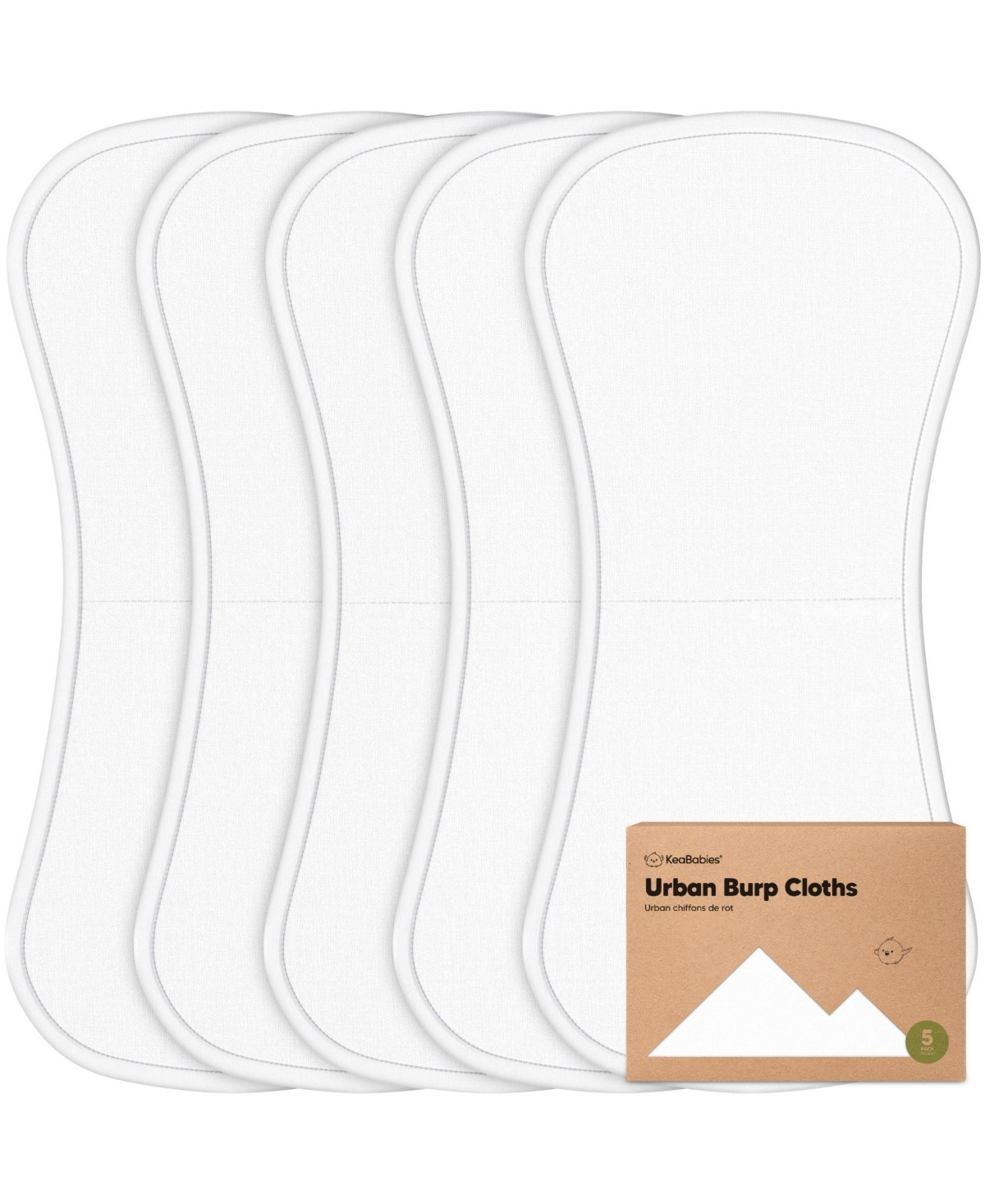 5pk Urban Baby Burp Cloths, Organic Burping Cloth for Babies, Burp Rags for Baby Girls, Boys - Soft white | Macy's