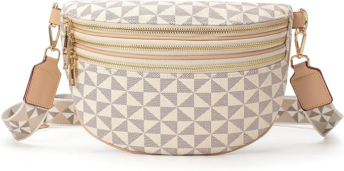 Sling Bag for Women, Crossbody Fanny Pack - Lightweight Chest Bag for Travel, Adjustable Strap & ... | Amazon (US)