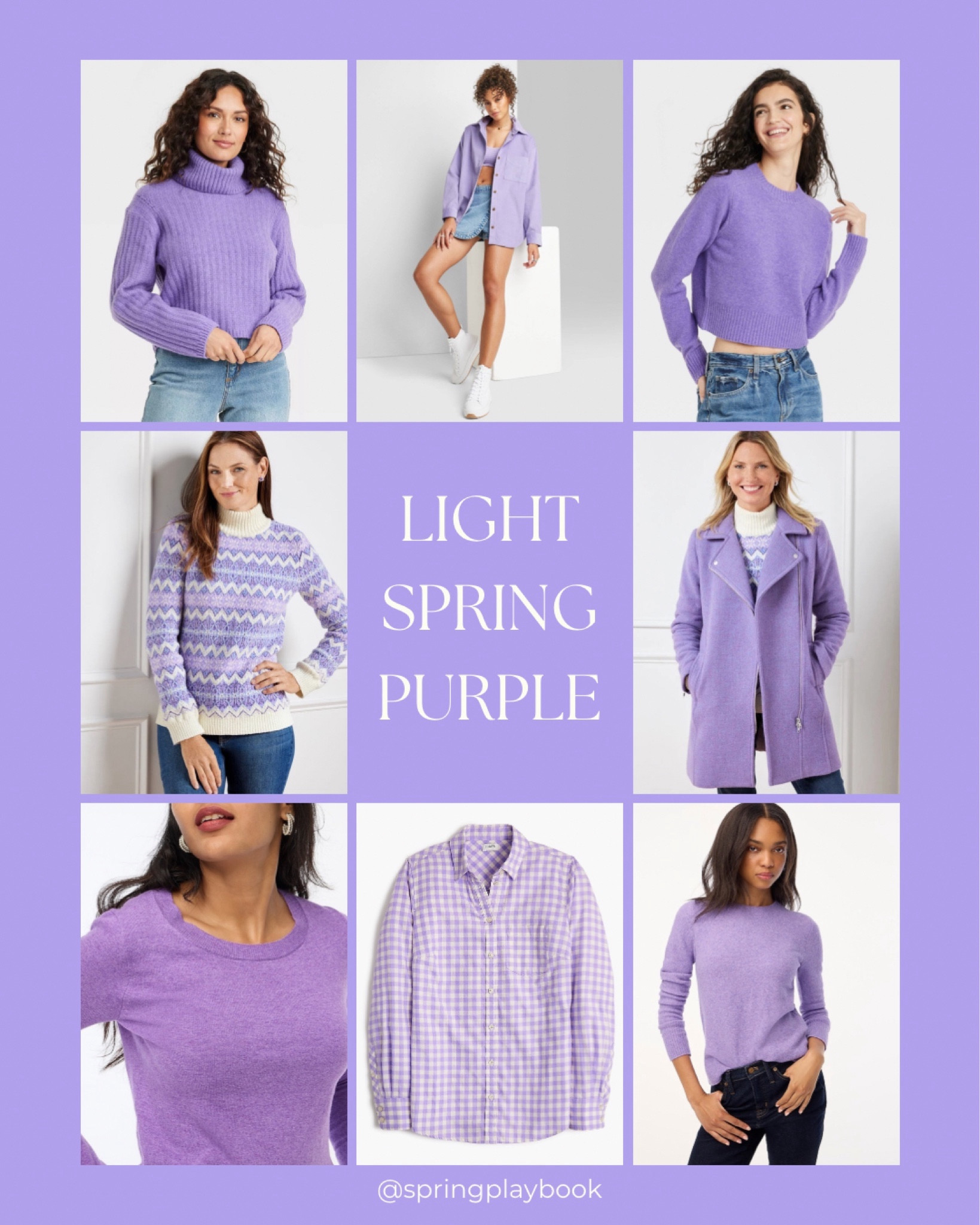 Light Spring Purple. Not Periwinkle or Hyacinth, but that beautiful CC Light Spring brightness. Styles from J.Crew Factory, Talbots, Target, and Lululemon!

Dark Lavender at Lululemon is a perfect match for TCI Light Spring Purple 7.6A

#createdcolorful #createdcolorfulspring #hocspring #tcispring #pcaspring #lightspring #warmsptring #truespring #brightspring #clearspring #paintboxspring #bluespring

#LTKstyletip #LTKfindsunder50 #LTKsalealert
