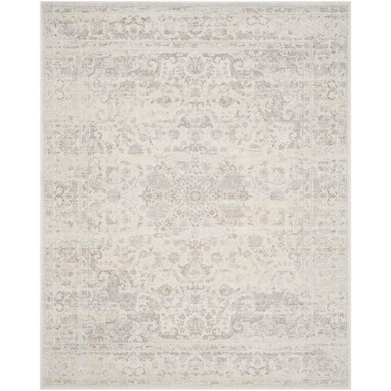 SAFAVIEH Carnegie Cennetig Traditional Area Rug, Cream/Light Grey, 8' x 10' | Walmart (US)