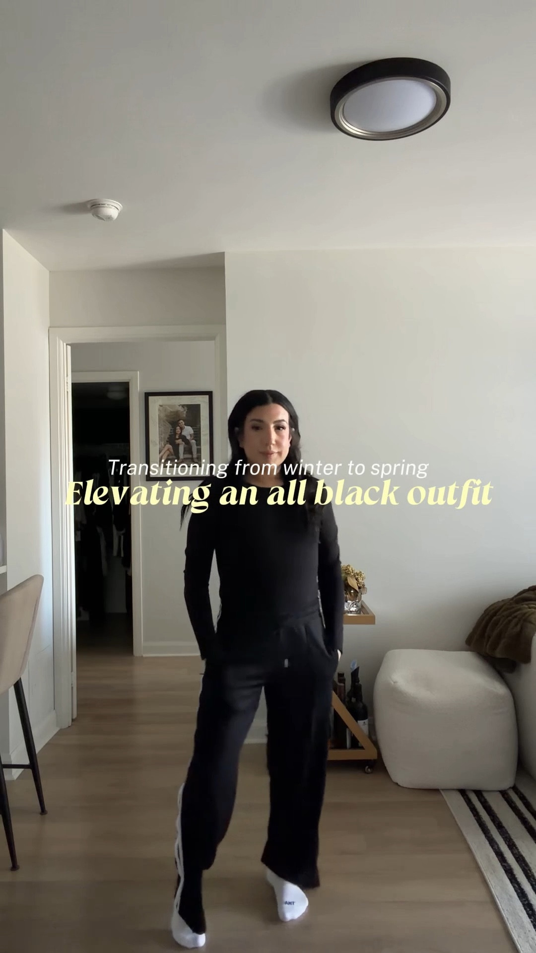 Elevating an all black outfit 