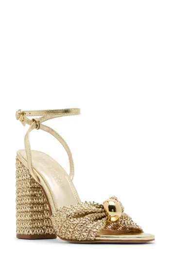 Steve Madden Cheyla Ankle Strap Sandal in Gold at Nordstrom Rack, Size 6.5 | Nordstrom Rack