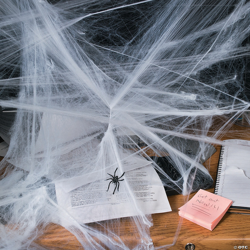 Stretchable Spider Webs Halloween Decorations - 12 Pc. | Oriental Trading Company