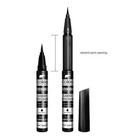 Kokie Retractable Liquid Eyeliner Pointed Felt Tip Waterproof & Smudge Free Long-lasting Vegan Cruelty-Free | Walmart (US)