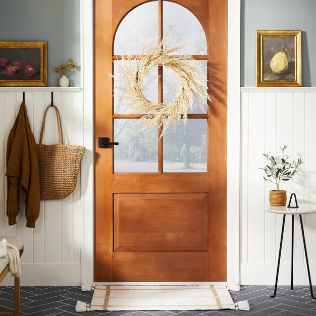 24" Faux Bleached Wheat Wreath - Hearth & Hand™ with Magnolia | Target