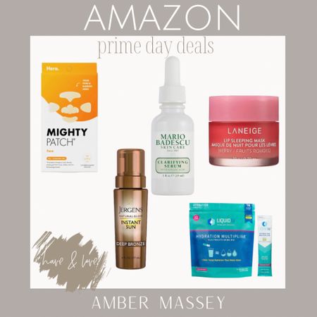 All the things I have and love and use often. I love all the hero products I’ve used. The jergens sunless tanner has been my top favorite and it’s under $15. MB - love every single one of their beauty care products. I love a good lip mask and I use liquid IV throughout the week.

Amazon prime day deals | beauty routine 

#LTKbeauty #LTKitbag #LTKxPrime